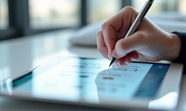 Abstract representation of a checklist